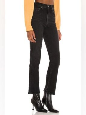 AGOLDE Pinch Waist High Rise Kick Flare Jeans in Panoramic Size 27